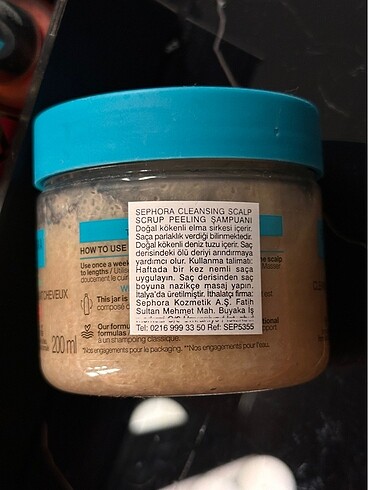 Sephora SEPHORA Peeling şampuan