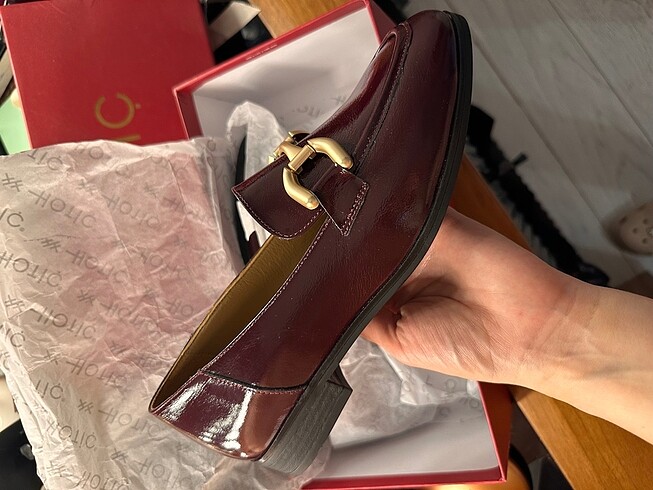 37 Beden Hotiç bordo loafer