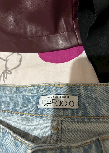 40 Beden mavi Renk Mavi Loose Fit Kadın Denim Pantolon
