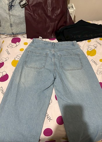 Defacto Mavi Loose Fit Kadın Denim Pantolon