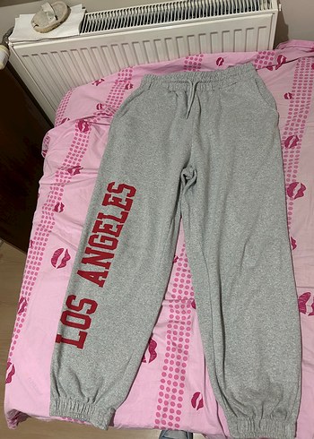 Gri Loose Fit Spor Kadın Eşofman Altı