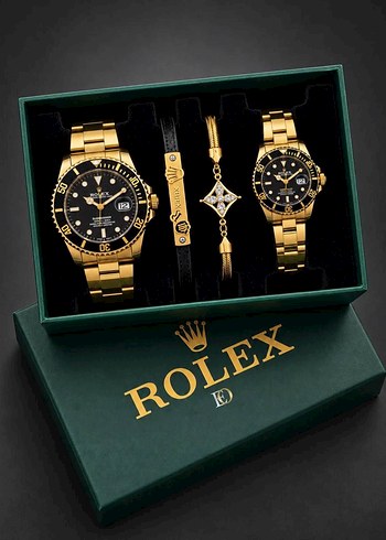 Rolex Altin Renkli Siklik Seti