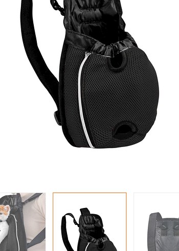 Siyah Taşıma Çantası - Evcil Hayvanlar İçin - Görsel 5