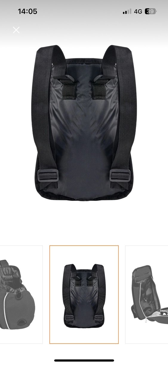 Siyah Taşıma Çantası - Evcil Hayvanlar İçin - Görsel 4