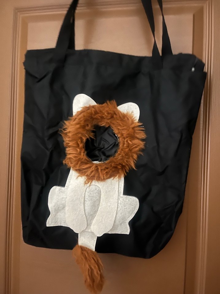 Kahverengi Aslan Yeleli Kedi Desenli Kadın Çanta - Görsel 2