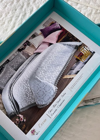 Nakışlı Beyaz Masa Örtüsü - Görsel 4