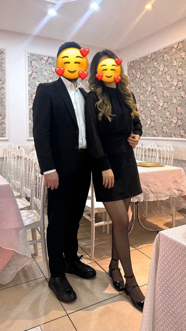 Uzun Kollu Siyah Mini Elbise - Görsel 4