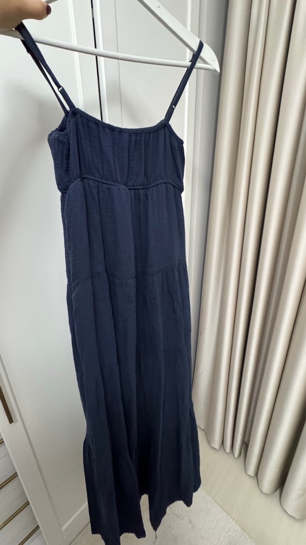 Müslin uzun elbise - Görsel 3