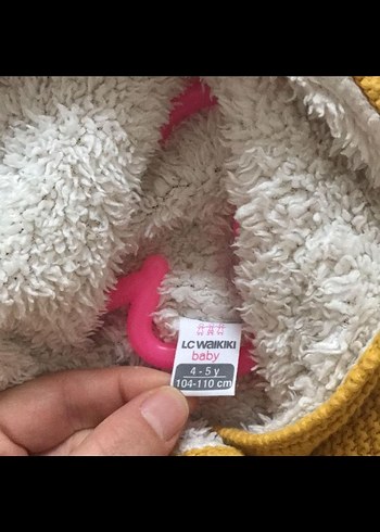 Sarı Düğmeli Kız Triko Hırka - Görsel 4