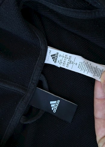 s Beden siyah Renk Adidas Fermuarlı Hoodie