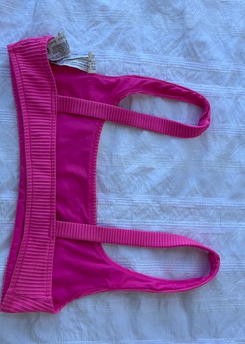 s Beden pembe Renk Bershka Bandeau Bikini Üstü