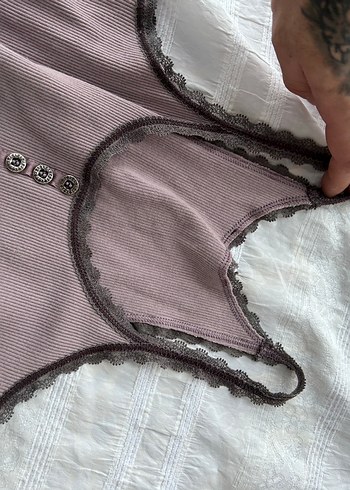 Ribbed Dantel Büstiyer - Görsel 5