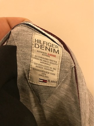 xl Beden gri Renk Tommy Hilfiger Bayan Tişört