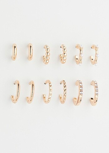 H&M 6lı Küpe Seti - Görsel 5