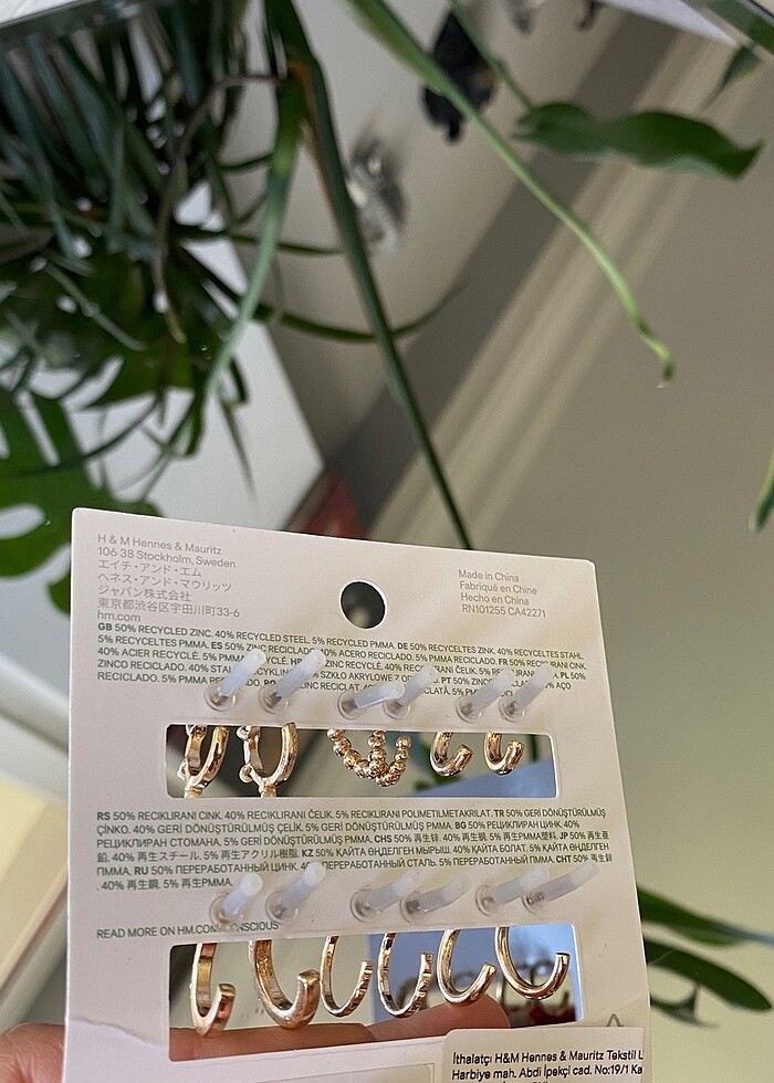 H&M 6lı Küpe Seti - Görsel 4