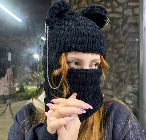 Örgü Balaklava/Kar Maskesi
