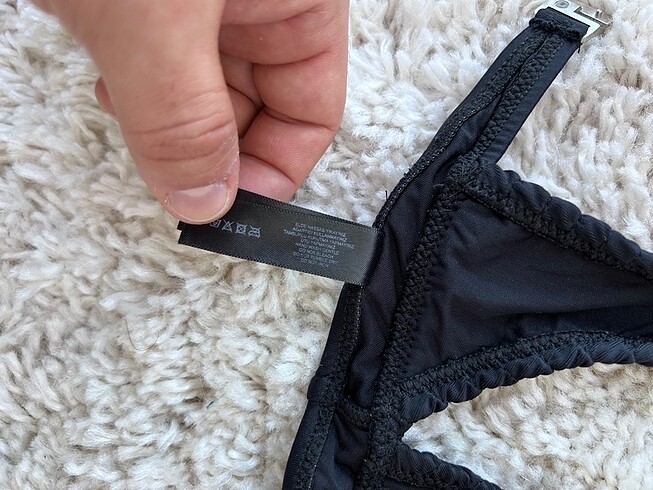 s Beden siyah Renk Trendyol Bikini Üstü