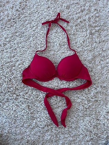 Penti Destekli Bağlamalı Bikini Üstü