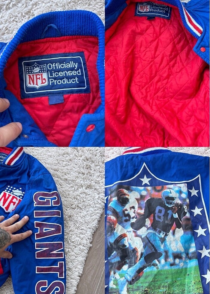 NFL Giants Vintage Ceket - Görsel 5