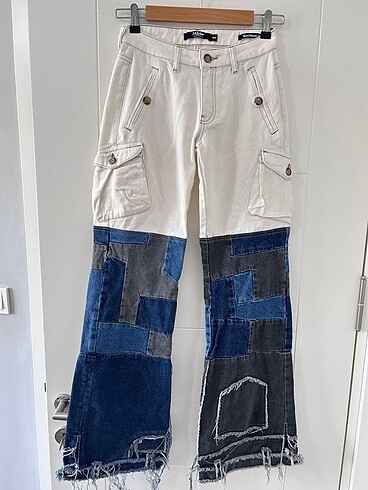 Jaded London Patched Cargo Jean - Görsel 5