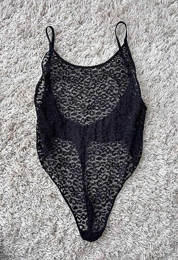 H&M Dantel Transparan Tang Bodysuit