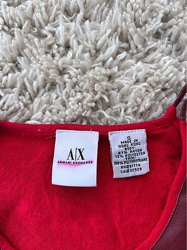 s Beden kırmızı Renk Armani Exchange Bluz