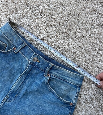 s Beden mavi Renk H&M Yüksek Bel Kot Şort