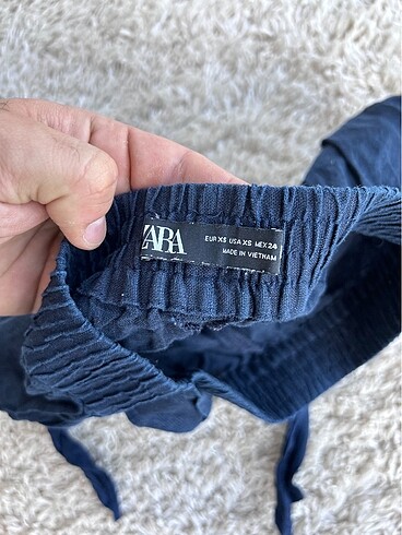 Zara Kuşaklı Keten Şort - Görsel 5