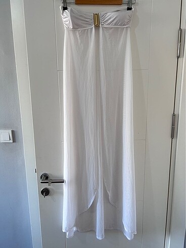 Pierre Cardin Straplez Tül Pareo - Görsel 5