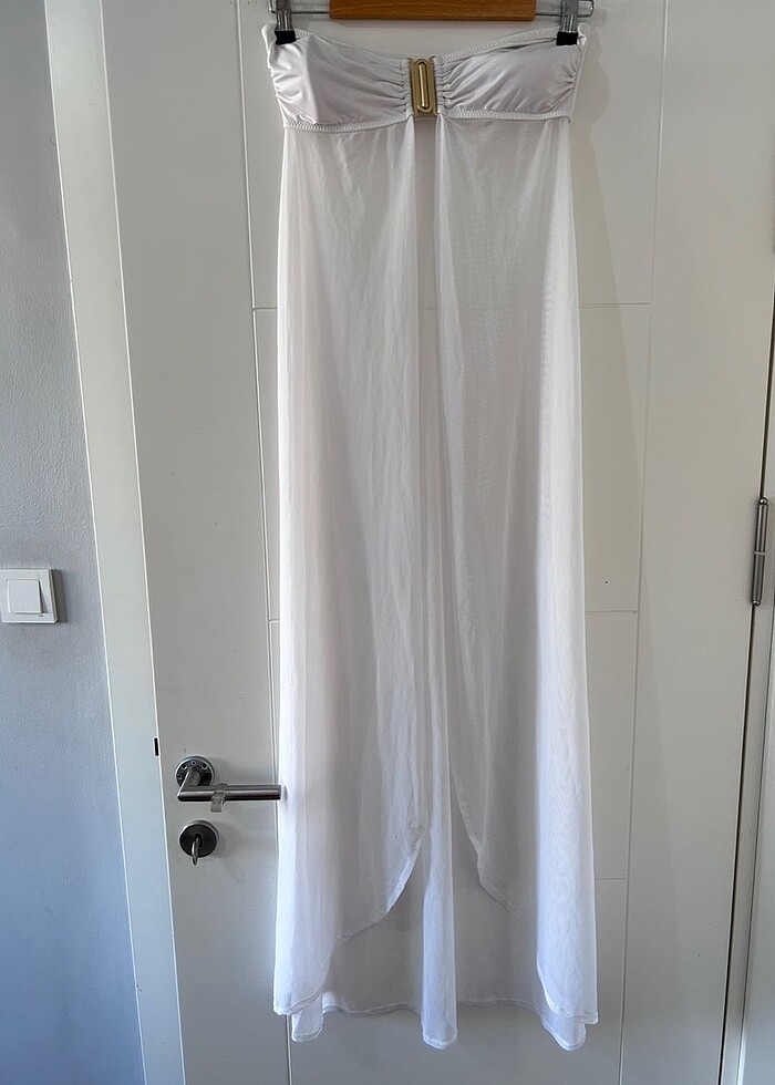 Pierre Cardin Straplez Tül Pareo - Görsel 5