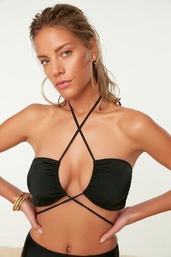 Bağlamalı Bikini Üstü