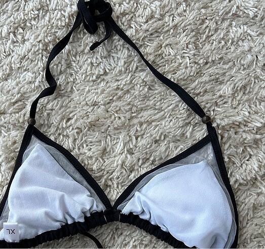 xl Beden siyah Renk Üçgen Bikini Üstü