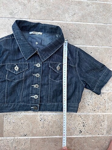 s Beden lacivert Renk Crop Ceket