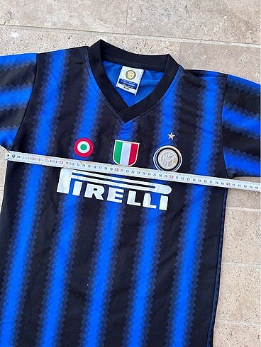 8 Yaş Beden mavi Renk Inter Eto?o 8/10 Yaş Vintage Forma