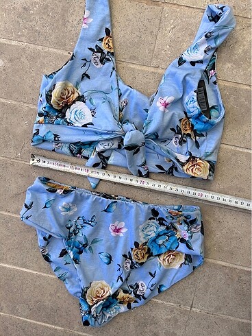 m Beden Desenli Bikini Takımı