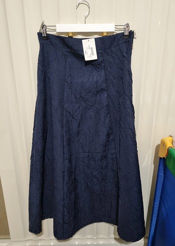 Lacivert Uzun şık  Etek - Görsel 3