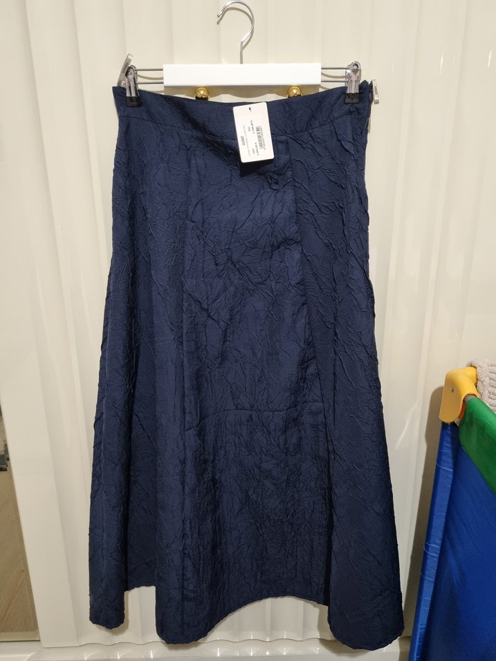 Lacivert Uzun şık  Etek - Görsel 3