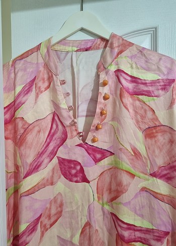 oxxo Pembe Uzun Salaş Bohem Elbise - Görsel 9