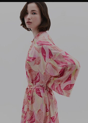 oxxo Pembe Uzun Salaş Bohem Elbise - Görsel 4