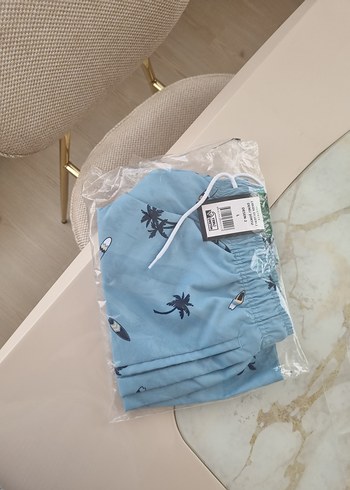 Bavyera Mavi Baskılı Mini Erkek Şort - Görsel 2