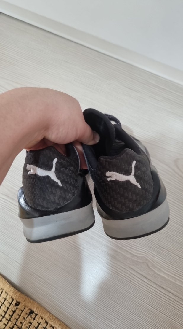 orjinal puma Siyah Gri Spor Kadın Sneakers - Görsel 2