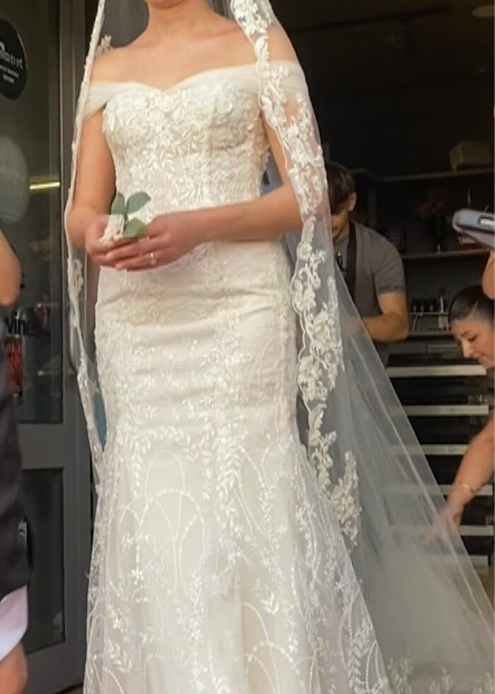 Sebnemsonmezbridal markalı Dantel işlemeli gelinlik - Görsel 4