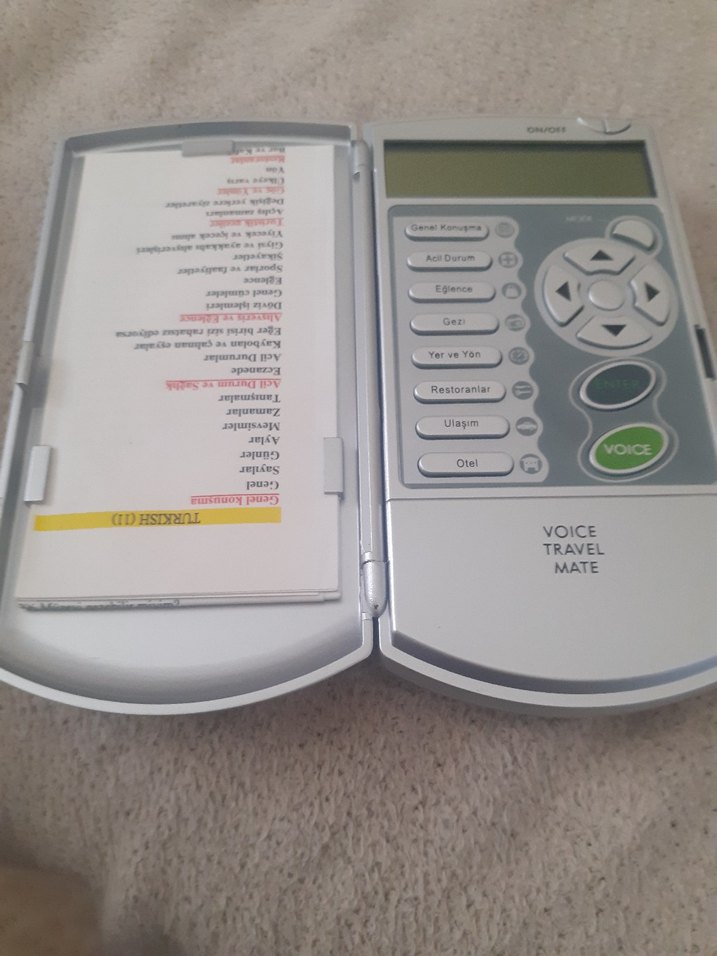 Dijital sozluk Sesli Seyahat Yardımcısı Beyaz-Gri - Görsel 2