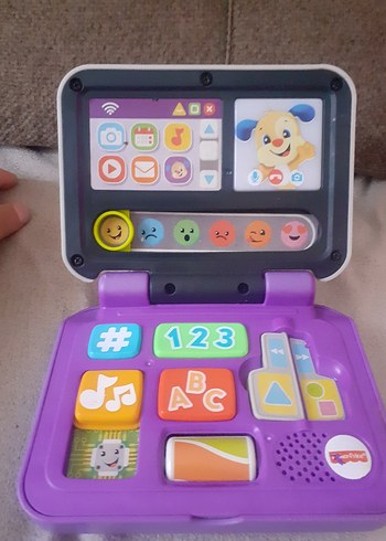 Fisher Price fisher Price marka Renkli Eğitim Oyuncaklı Mor Dizüstü laptop