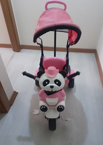 babyhope marka Pembe Pandalı Çocuk Üç Tekerlekli Bisiklet