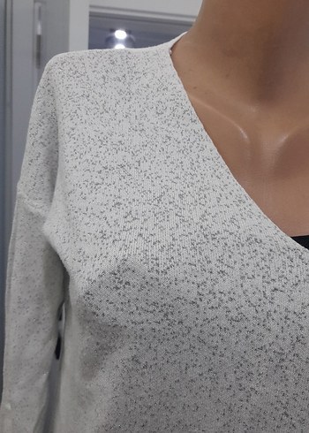 Beyaz Gri Elastik Baskılı Erkek Eldiven - Görsel 2