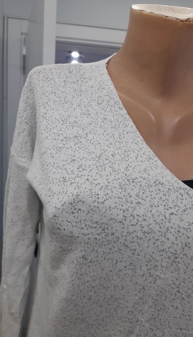 Beyaz Gri Elastik Baskılı Erkek Eldiven - Görsel 2