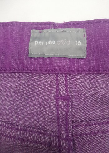 46 Beden Mor Kumaş Kadın Pantolon Midi Boy