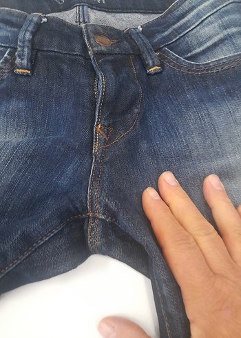 34 Beden lacivert Renk Kadın Lacivert Slim Fit Midi Kot Pantolon