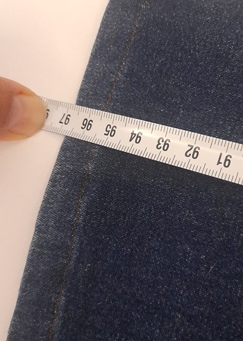 xs Beden mavi Renk Kadın Normal Boy Mavi Denim Jean
